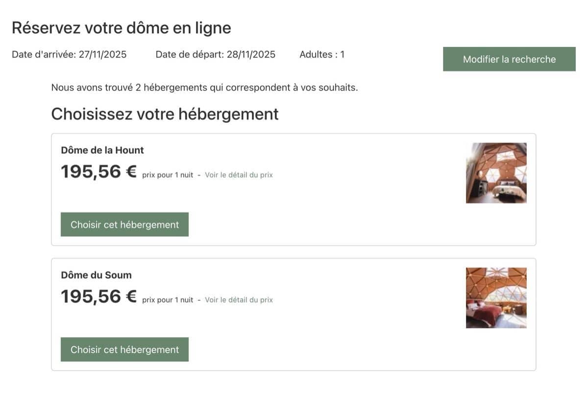 L'Insolite des Pyrénées online booking system