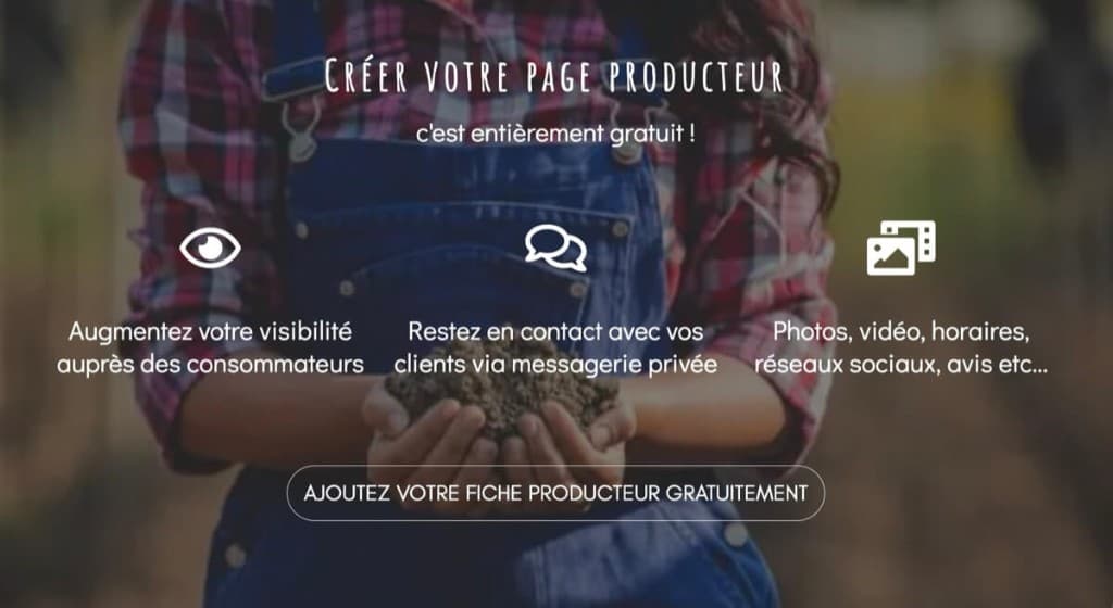 Créer votre page producteur sur LaCourgette.org