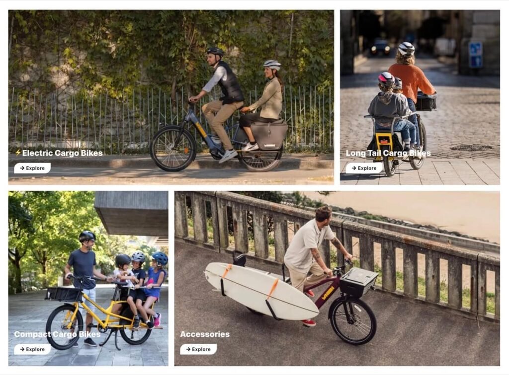 Vélos cargos électriques