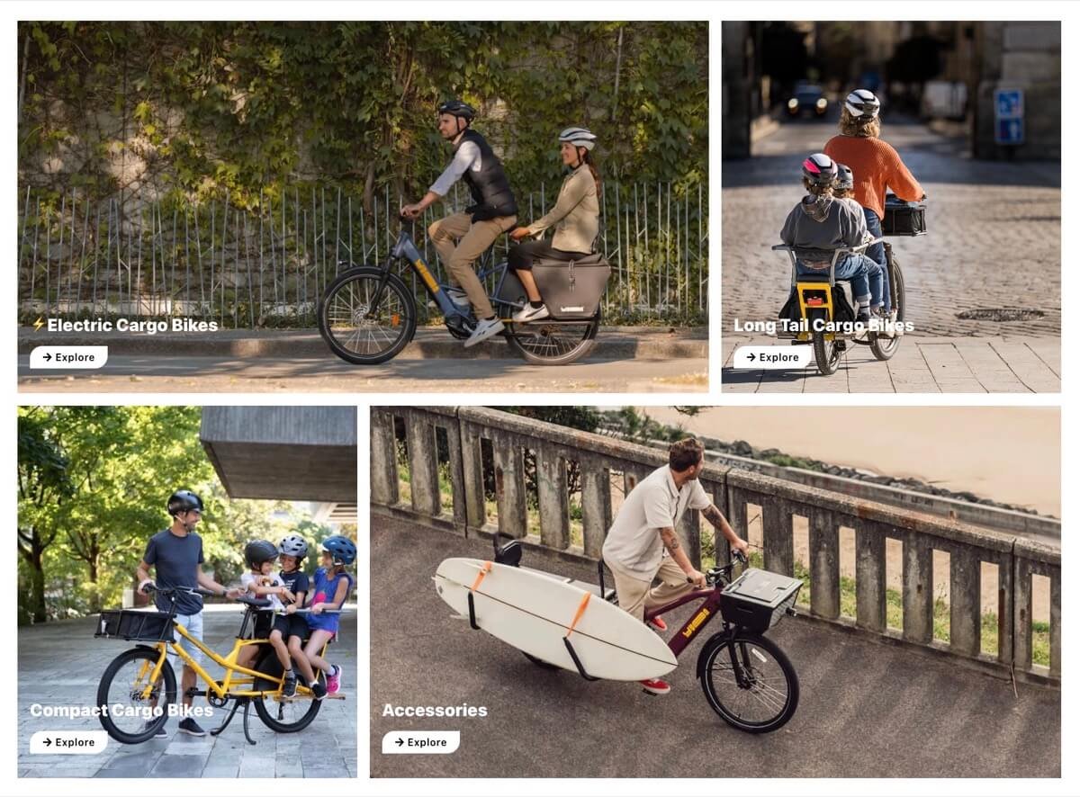 Vélos cargos électriques